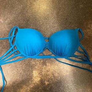 teal/green bikini top